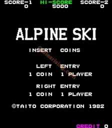 une photo d'Ã©cran de Alpine Ski sur Arcade